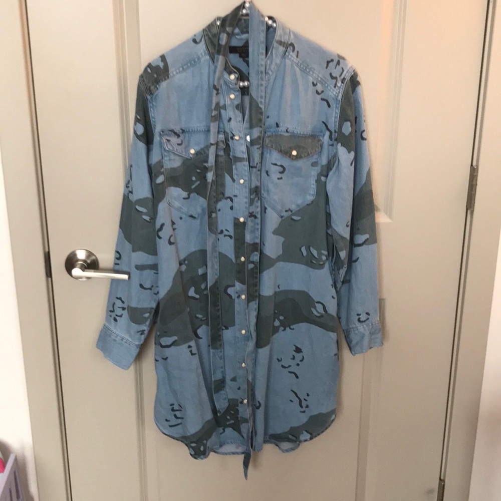 All saints soft denim dress